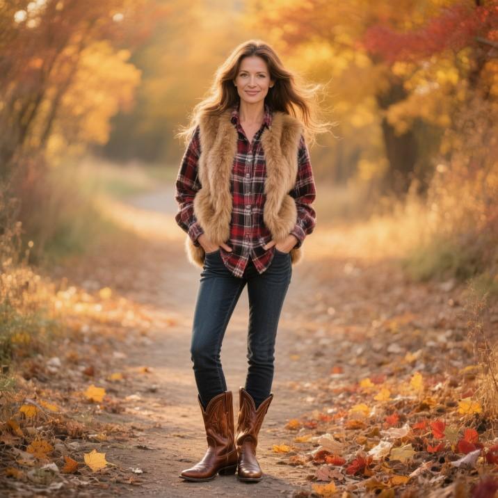 8 Cowboy Boots Outfits for Cold Weather